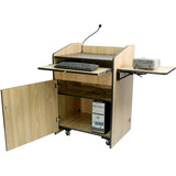 Multimedia Presentation Podium with Sound and Wireless Mic