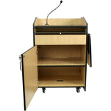 Multimedia Presentation Podium with Sound and Wireless Mic