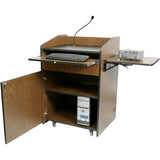 Multimedia Presentation Podium with Sound and Wireless Mic