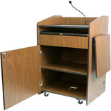 Multimedia Presentation Podium with Sound and Wireless Mic