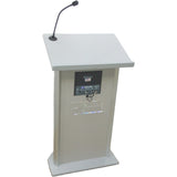 Contemporary Curved Panel Lectern with Wireless-Sound by JY Sound
