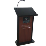 Contemporary Curved Panel Lectern with Wireless-Sound by JY Sound