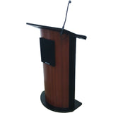 Contemporary Curved Panel Lectern with Wireless-Sound by JY Sound