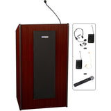 Presidential Plus Lectern - Wireless Sound - JY Sound SW450 Mahogany Laminate Amplivox