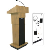 Executive Adjustable Height Column Lectern with Wireless Sound - Buy Online at PodiumStop.com