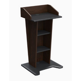 V Lectern with Shelves - AVFI LE402