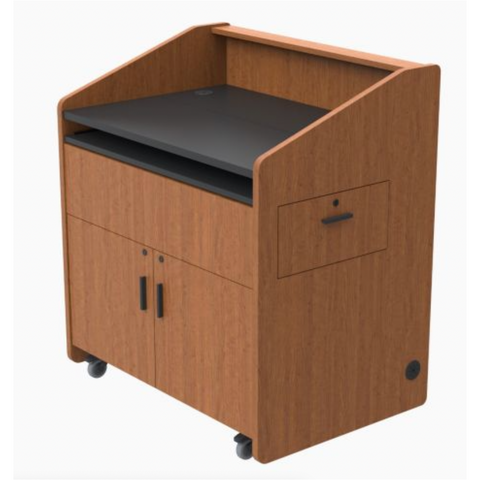 Multimedia Podium with Rack - AVFI PD3002