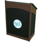 Hotel Restaurant Golf Center Outdoor Podium Green HDPE Poly Lumber No Locking Drawer No Casters