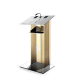 K2 Lectern - Wood & Metal Modern Design with Shelf