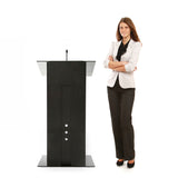 K3 Lectern - Elegant Dark Metal & Optional Wheels