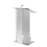 K6 Lectern - Modern Wood & Aluminum Design All Aluminum Yes Wheels