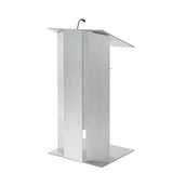 K6 Lectern - Modern Wood & Aluminum Design All Aluminum No Wheels
