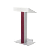 Y55 Lectern Customizable with Mic, Lamp, Wheels & More Mahogany Yes Wheels