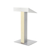 Y55 Lectern Customizable with Mic, Lamp, Wheels & More Unfinished No Wheels