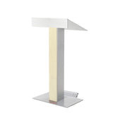 Y55 Lectern Customizable with Mic, Lamp, Wheels & More Unfinished Yes Wheels