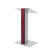 Y5 Lectern - Sturdy Wood & Metal, Optional Wheels & Cross Mahogany No Wheels No Cross