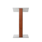 Y5 Lectern - Sturdy Wood & Metal, Optional Wheels & Cross