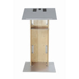 K2 Lectern - Wood & Metal Modern Design with Shelf