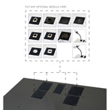 K3 Lectern - Elegant Dark Metal & Optional Wheels