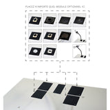 K8 - Aluminum Metal Tabletop Lectern w/ Add-on Options