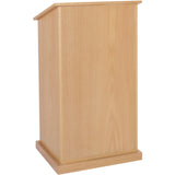 Chancellor Solid Wood Veneer Lectern - Non-Sound W470 Maple Veneer Amplivox