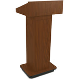 Executive Column Lectern - JY Sound W505 Mahogany Laminate Amplivox