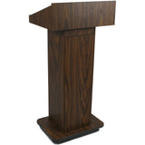 Executive Column Lectern - JY Sound W505 Walnut Laminate Amplivox