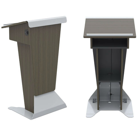 Slim Presentation Lectern Modern Metal Style LE222 AVFI