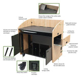 Large Surface Classroom Podium - AVFI PD4501