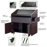 Dual Rack Multimedia Podium - AVFI PD3007