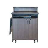 Modern Podium with Folding Shelf - AVFI PD3009