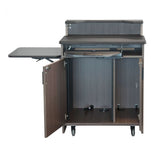 Modern Podium with Folding Shelf - AVFI PD3009