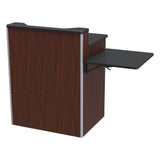 Modern Podium with Folding Shelf - AVFI PD3009
