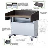 Electric Lift Podium Adjustable Height Lectern - AVFI PDYZ38