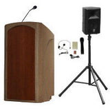 Wireless Podium Package - Classic Freedom Speaker & Mics Beige Granite No Logo