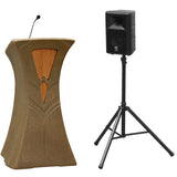 Podium Package - Includes External Speaker - Traveler Presenter Beige Granite No 8 inch 80 Watt