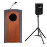 Classic Presenter Lectern - Internal/External Speaker Gray Granite Yes: Internal Speaker Yes: Ext Speaker