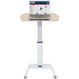 Pneumatic Height Adjustable Lectern and Tilting Table Top Stand