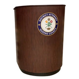 Chariot Lectern Rounded Curved Lectern with Casters