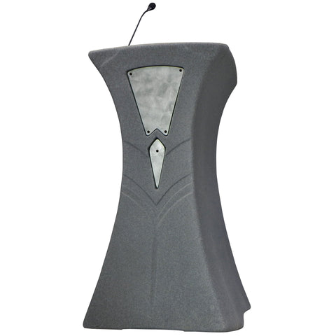 The Traveler Integrator Podium - Connects to your Speakers Gray Granite No Logo