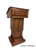 Adjustable Height Solid Wood Lift Lectern - The Counselor