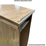 Full Pedestal Assistant Oak Lectern
