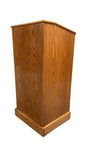 Oak Graduate Lectern with Wheels by Executive Wood