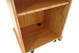 Oak Graduate Lectern with Wheels by Executive Wood