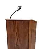 Oak Graduate Lectern with Wheels by Executive Wood