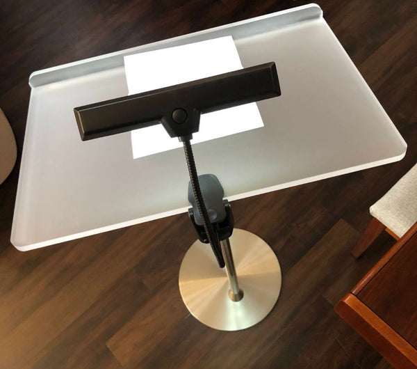Podiumstop LED Lectern Light Freestanding or Clip-On – PodiumStop