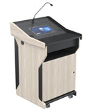 Digital Mobile Presentation High Tech Podium with Monitor and Touch PC