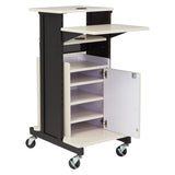 Premium Plus Presentation Cart with Locking Storage Cabinet PRC250