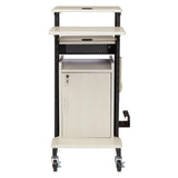 Premium Plus Presentation Cart with Locking Storage Cabinet PRC250