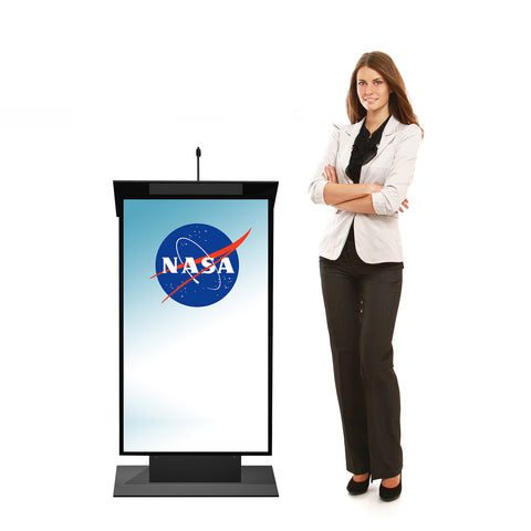 K5 Lectern - with VESA Mounts for TV Monitor – PodiumStop